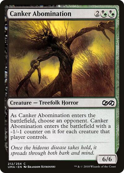 Canker Abomination (UMA) #212 Common (Lightly Played) Ultimate Masters Magic: The Gathering: 2018