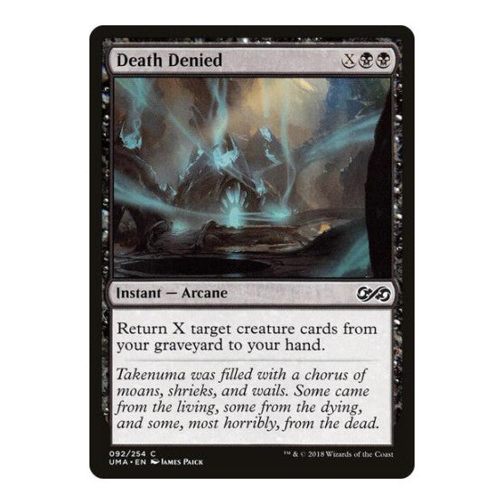 Death Denied (UMA) #92 Common (Lightly Played) Ultimate Masters Magic: The Gathering: 2018