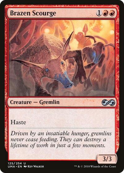 Brazen Scourge (UMA) #125 Uncommon (Lightly Played) Ultimate Masters Magic: The Gathering: 2018