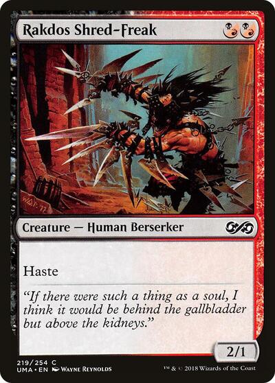 Rakdos Shred Freak (UMA) #219 Common (Lightly Played) Ultimate Masters Magic: The Gathering: 2018