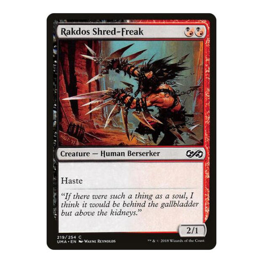 Rakdos Shred-Freak (UMA) #219 Common (Lightly Played) Ultimate Masters Magic: The Gathering: 2018