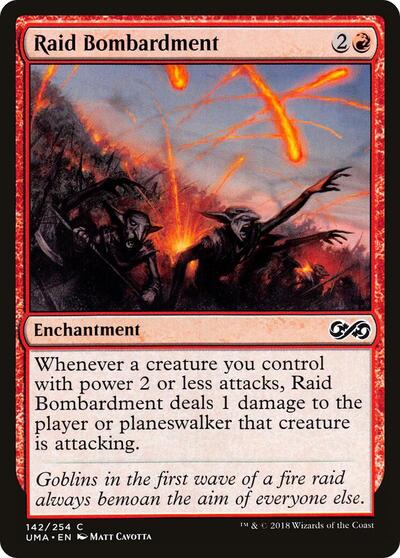 Raid Bombardment (UMA) #142 Common (Lightly Played) Ultimate Masters Magic: The Gathering: 2018
