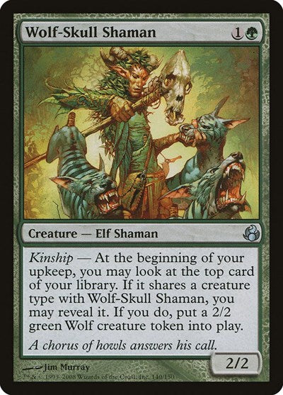Wolf Skull Shaman (MOR) #140 Uncommon (Lightly Played) Morningtide Magic: The Gathering: 2008