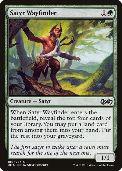 Satyr Wayfinder (UMA) #180 Common (Foil Lightly Played) Ultimate Masters Magic: The Gathering: 2018