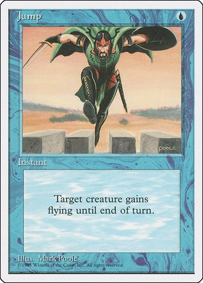 Jump (4ED) #79 Common (Heavily Played) Fourth Edition Magic: The Gathering: 1995