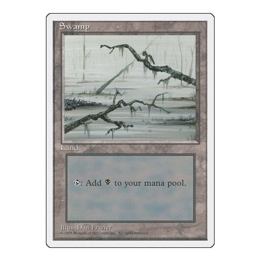 Swamp (C) (4ED) #191 Land Fourth Edition Magic: The Gathering: 1995