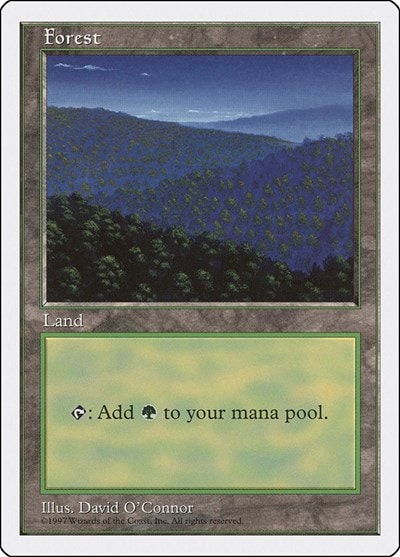 Forest (447) (5ED) #447 Land Fifth Edition Magic: The Gathering: 1997