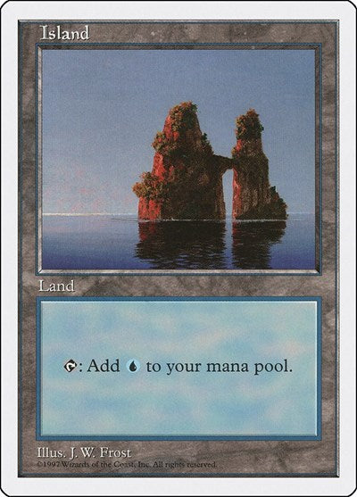Island 436 (5ED) #436 Land (Moderately Played) Fifth Edition Magic: The Gathering: 1997