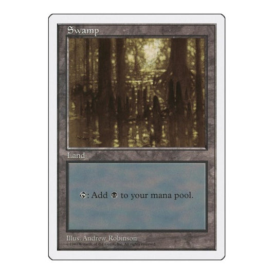 Swamp (438) (5ED) #438 Land (Moderately Played) Fifth Edition Magic: The Gathering: 1997
