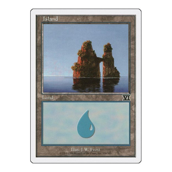 Island 336 (6ED) #336 Land (Lightly Played) Classic Sixth Edition Magic: The Gathering: 1999