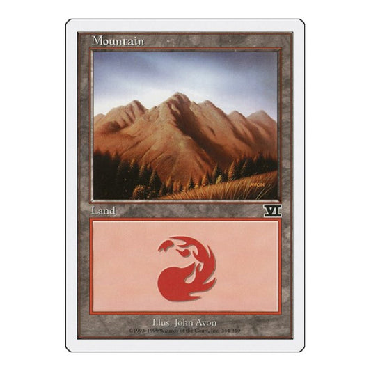 Mountain (344) (6ED) #344 Land Classic Sixth Edition Magic: The Gathering: 1999