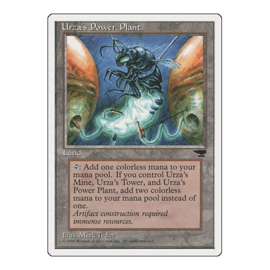 Urzas Power Plant Bug (CHR) #115c Uncommon (Moderately Played) Chronicles Magic: The Gathering: 1995