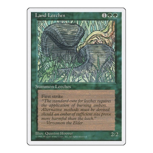 Land Leeches (4ED) #255 Common (Lightly Played) Fourth Edition Magic: The Gathering: 1995