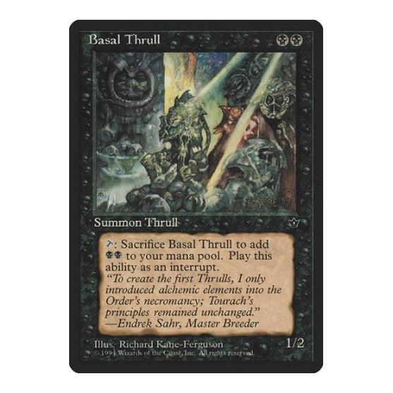 Basal Thrull Kane Ferguson (FEM) #34c Common Fallen Empires Magic: The Gathering: 1994