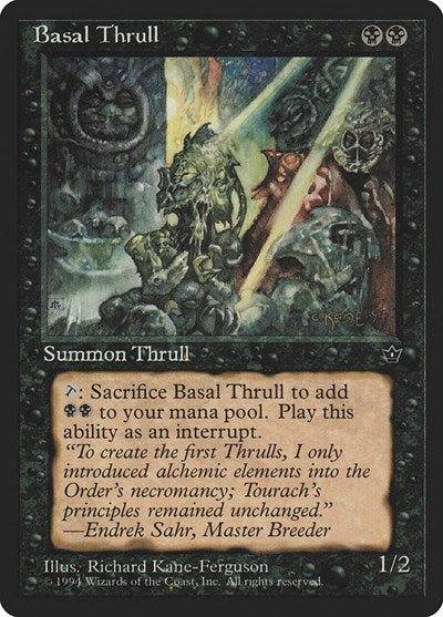 Basal Thrull Kane Ferguson (FEM) #34c Common (Moderately Played) Fallen Empires Magic: The Gathering: 1994