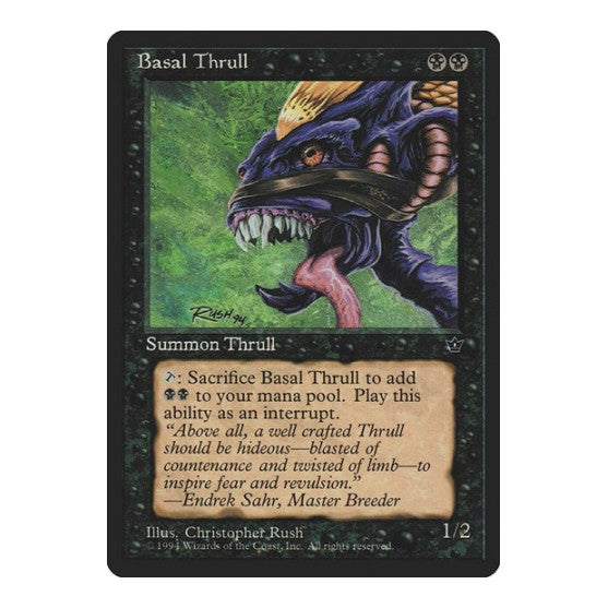 Basal Thrull Rush (FEM) #34d Common (Moderately Played) Fallen Empires Magic: The Gathering: 1994