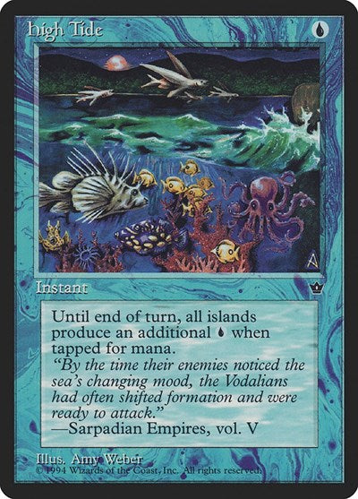 High Tide Weber (FEM) #18c Common (Heavily Played) Fallen Empires Magic: The Gathering: 1994