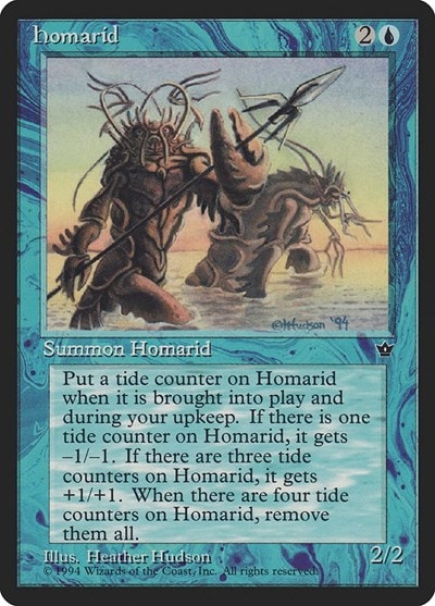 Homarid (Hudson) (FEM) #19b Common (Heavily Played) Fallen Empires Magic: The Gathering: 1994