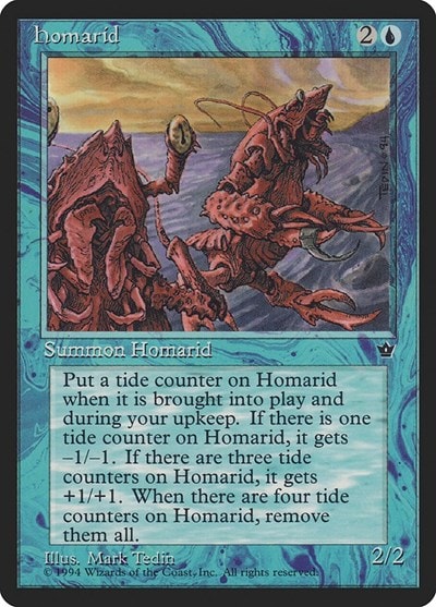 Homarid (Tedin) (FEM) #19c Common (Heavily Played) Fallen Empires Magic: The Gathering: 1994