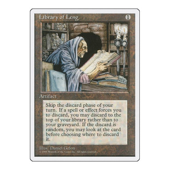 Library of Leng (4ED) #351 Uncommon Fourth Edition Magic: The Gathering: 1995