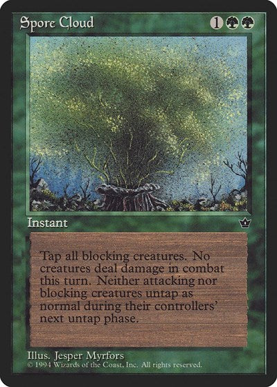 Spore Cloud Myrfors (FEM) #72b Common (Heavily Played) Fallen Empires Magic: 1994