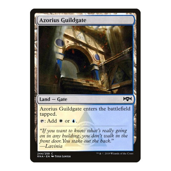 Azorius Guildgate 244 (RNA) #244 Common Ravnica Allegiance Magic: The Gathering: 2019