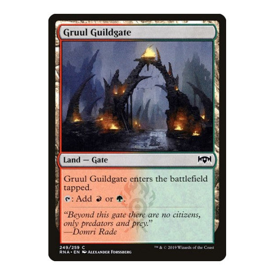 Gruul Guildgate 249 (RNA) #249 Common (Lightly Played) Ravnica Allegiance Magic: The Gathering: 2019