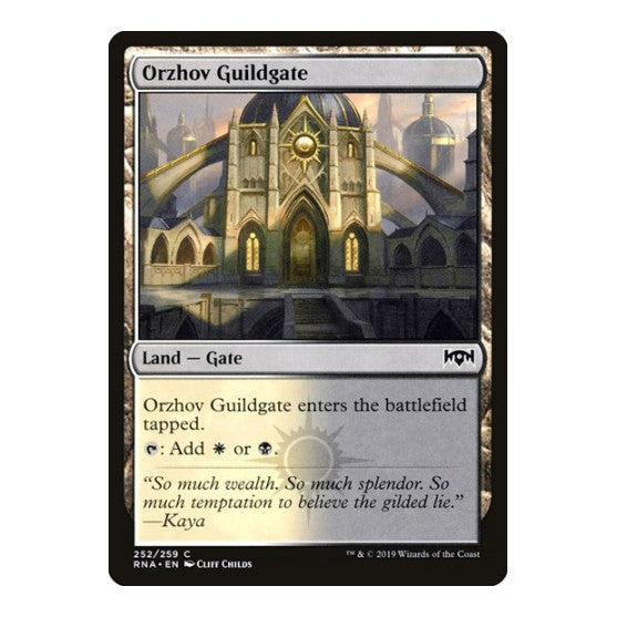 Orzhov Guildgate 252 (RNA) #252 Common (Lightly Played) Ravnica Allegiance Magic: The Gathering: 2019