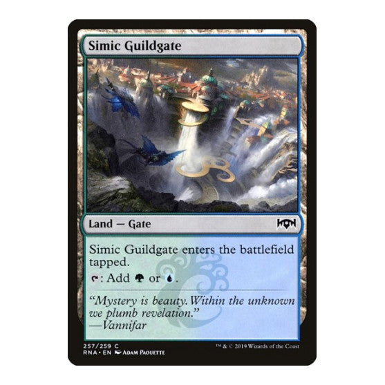 Simic Guildgate 257 (RNA) #257 Common (Lightly Played) Ravnica Allegiance Magic: The Gathering: 2019