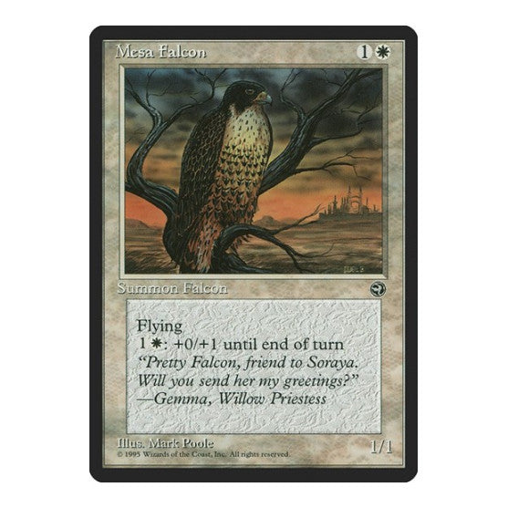 Mesa Falcon Version 2 (HML) #10 Common (Lightly Played) Homelands Magic: The Gathering: 1995