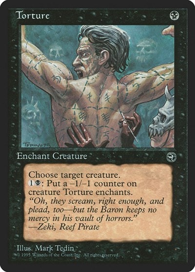 Torture [Version 2] (HML) #59 Common Homelands Magic: The Gathering: 1995