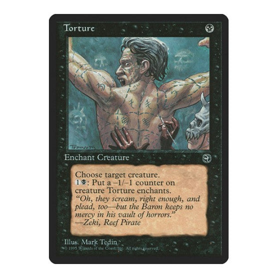 Torture [Version 2] (HML) #59 Common Homelands Magic: The Gathering: 1995