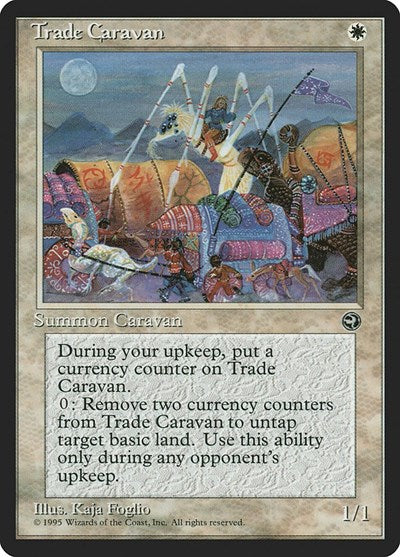 Trade Caravan Version 2 (HML) #19b Common (Moderately Played) Homelands Magic: The Gathering: 1995