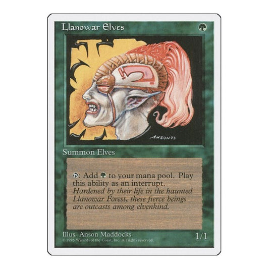 Llanowar Elves (4ED) #145 Common Fourth Edition Magic: The Gathering: 1995