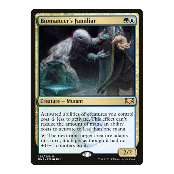 Biomancers Familiar (RNA) #158 Rare (Lightly Played) Ravnica Allegiance Magic: The Gathering: 2019