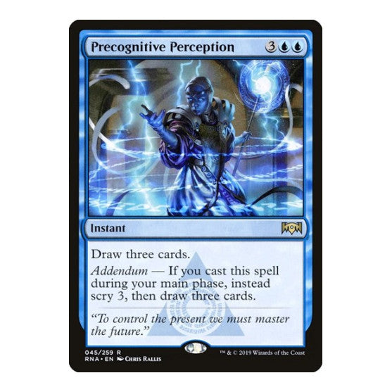 Precognitive Perception (RNA) #45 Rare (Moderately Played) Ravnica Allegiance Magic: The Gathering: 2019