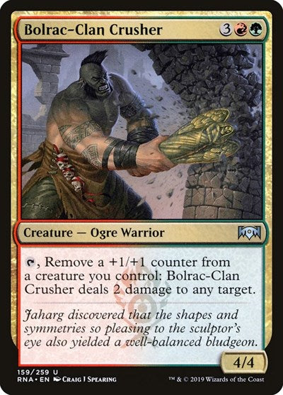 Bolrac Clan Crusher (RNA) #159 Uncommon (Lightly Played) Ravnica Allegiance Magic: 2019