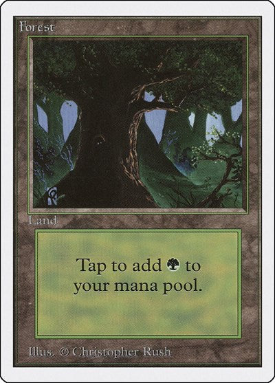 Forest C (2ED) #302 Land (Heavily Played) Unlimited Edition Magic: 1993