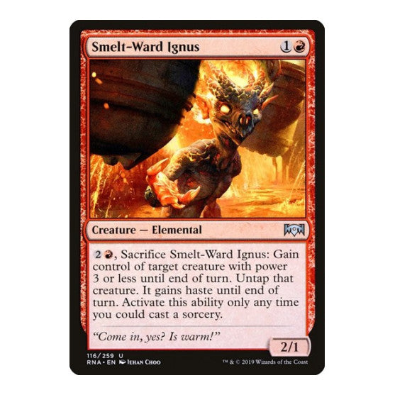 Smelt Ward Ignus (RNA) #116 Uncommon (Lightly Played) Ravnica Allegiance Magic: The Gathering: 2019