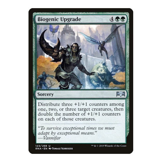 Biogenic Upgrade (RNA) #123 Uncommon (Lightly Played) Ravnica Allegiance Magic: The Gathering: 2019