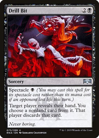 Drill Bit (RNA) #73 Uncommon (Lightly Played) Ravnica Allegiance Magic: The Gathering: 2019