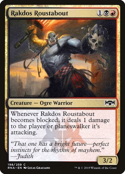 Rakdos Roustabout (RNA) #198 Common (Lightly Played) Ravnica Allegiance Magic: The Gathering: 2019