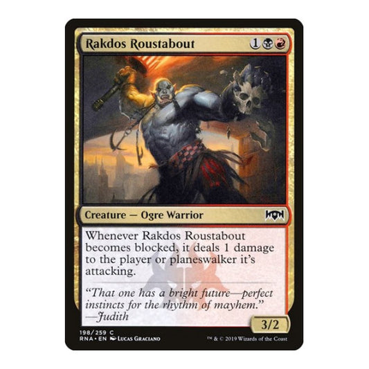 Rakdos Roustabout (RNA) #198 Common (Lightly Played) Ravnica Allegiance Magic: The Gathering: 2019