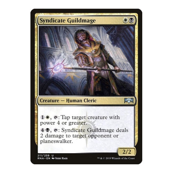 Syndicate Guildmage (RNA) #211 Uncommon (Lightly Played) Ravnica Allegiance Magic: The Gathering: 2019
