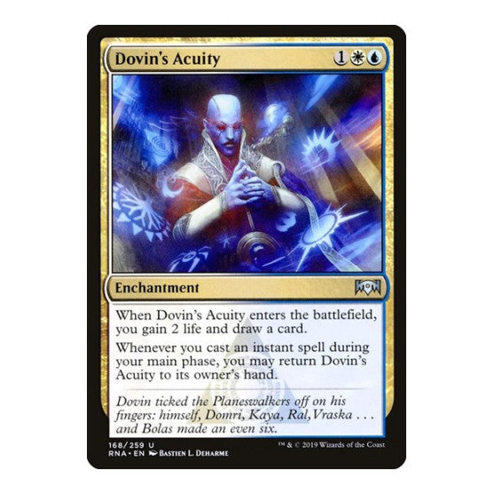 Dovins Acuity (RNA) #168 Uncommon (Heavily Played) Ravnica Allegiance Magic: The Gathering: 2019