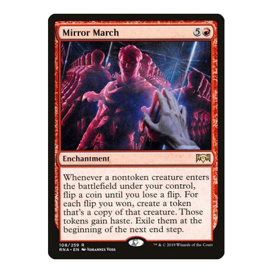 Mirror March (RNA) #108 Rare (Heavily Played) Ravnica Allegiance Magic: The Gathering: 2019