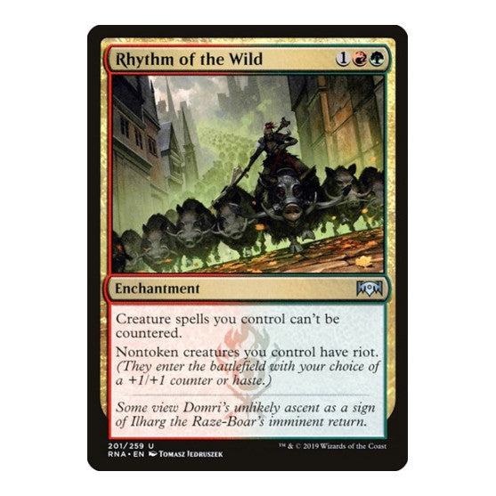 Rhythm of the Wild (RNA) #201 Uncommon (Lightly Played) Ravnica Allegiance Magic: The Gathering: 2019