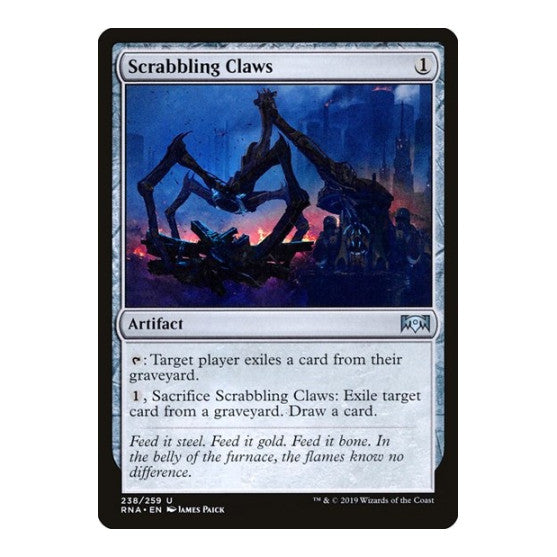 Scrabbling Claws (RNA) #238 Uncommon (Lightly Played) Ravnica Allegiance Magic: The Gathering: 2019
