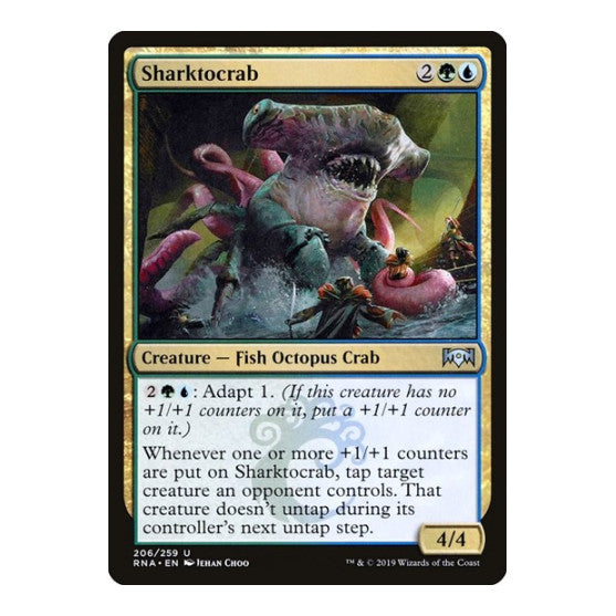 Sharktocrab (RNA) #206 Uncommon (Lightly Played) Ravnica Allegiance Magic: The Gathering: 2019