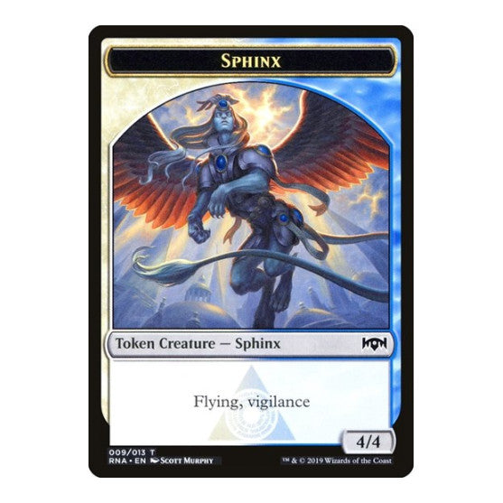Sphinx Token (RNA) #9 T (Lightly Played) Ravnica Allegiance Magic: The Gathering: 2019
